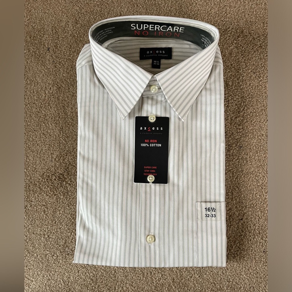 Axcess Men’s Dress Shirt Size 16.5 (32/33)